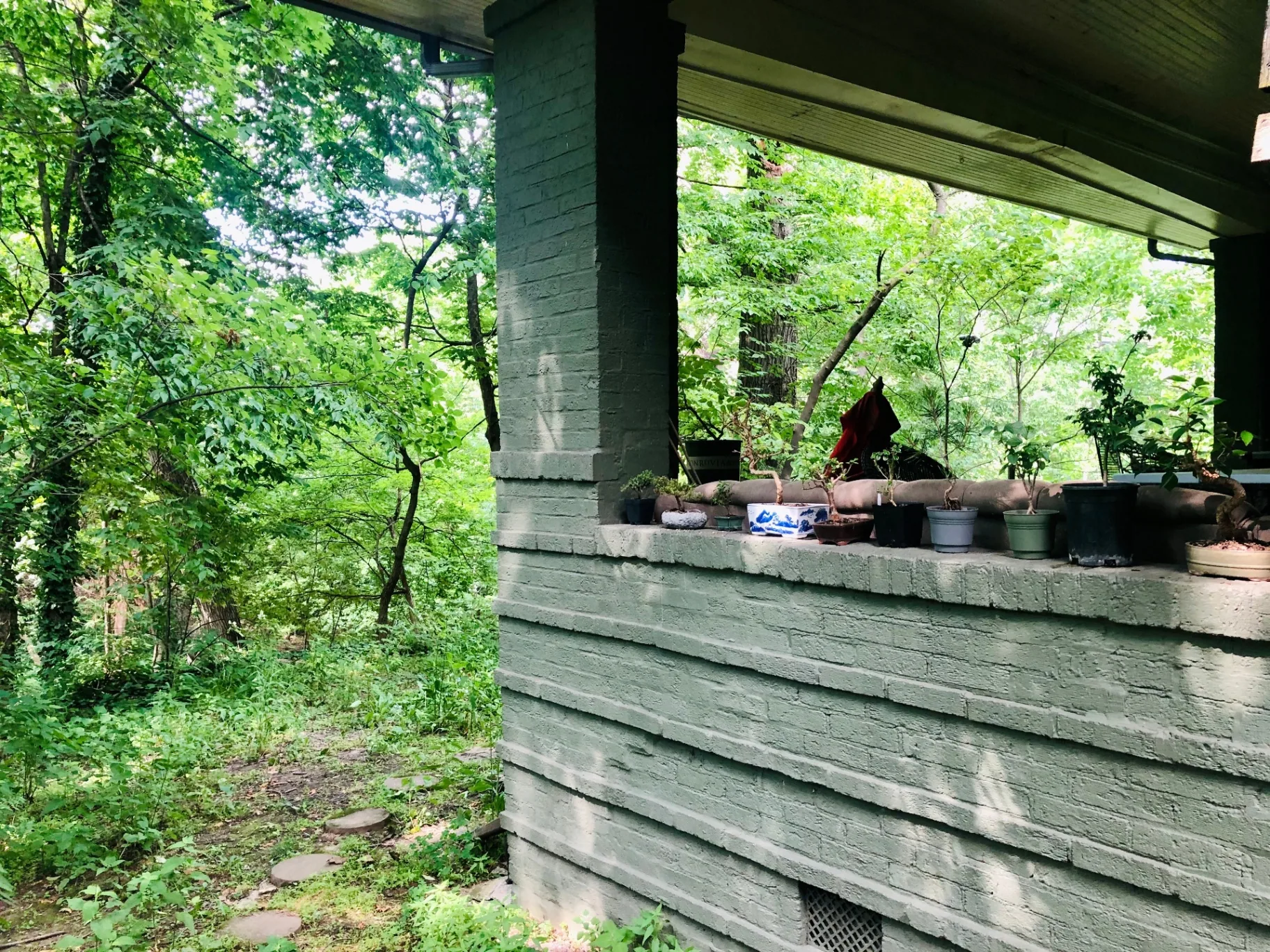 2034 Iuka Ave A back porch view overlooking the wooded Iuka Ravine