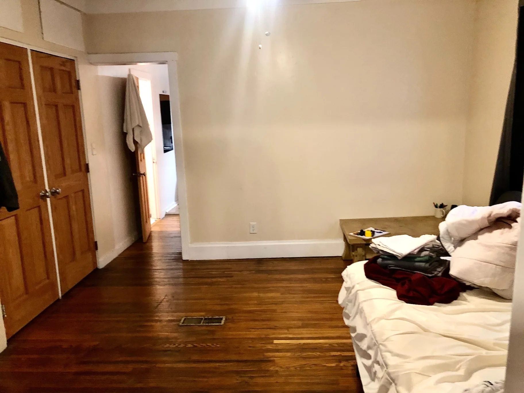 89 E Woodruff Ave. Unit 89 bedroom with refinished hardwood floors and double closet